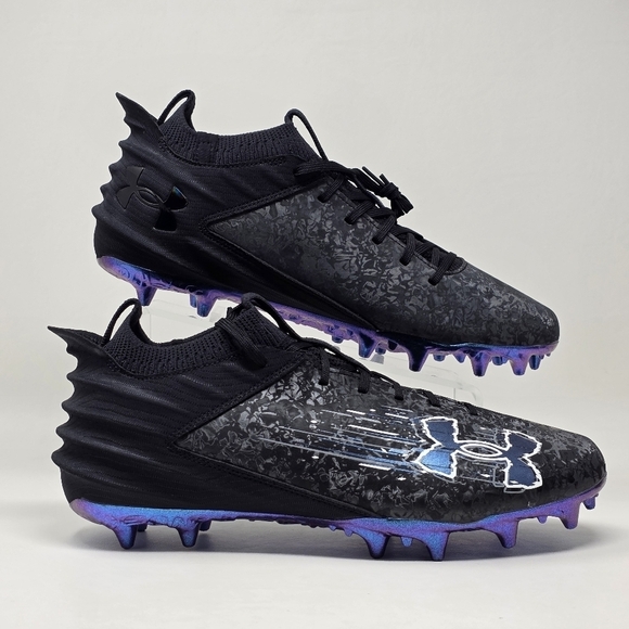 Under Armour Blur Smoke Suede 2.0 MC Football Cleats Mens Size 9 3027978-001 New main image 9